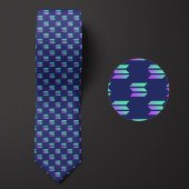 Solana Logo Kryptowährungsmuster Krawatte