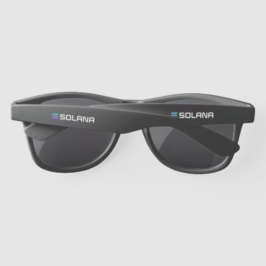 Solana Logo W/White Text - Sonnenbrille (Rückseite)