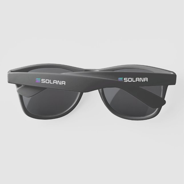 Solana Logo W/White Text - Sonnenbrille (Rückseite)