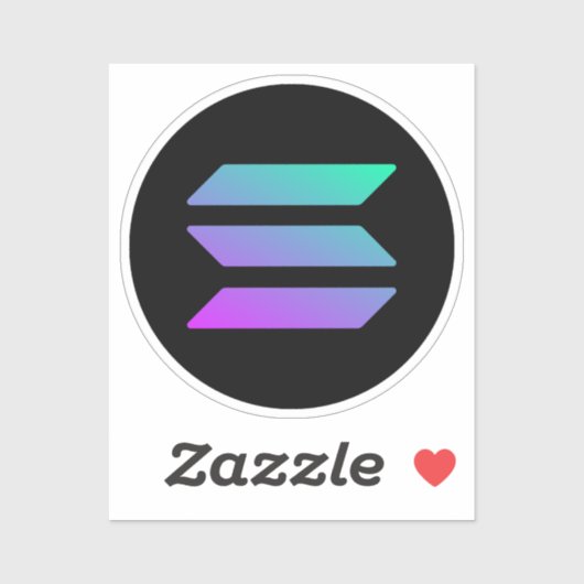 SOLANA TO MOON TRADER Moderne Aufkleber (Blatt)