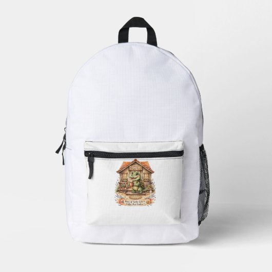 Solange Cozy Alligator Haus Rucksack (Vorderseite)
