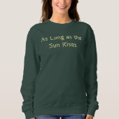 Solange die Sonne den T - Shirt anhebt (Vorderseite)