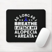 Solange ich atme Alopezie Awareness Ri Mousepad (Mit Mouse)