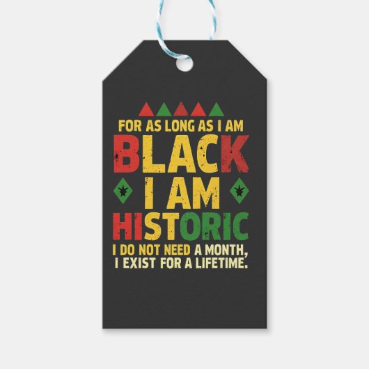 Solange ich schwarz bin, bin ich historisch geschenkanhänger (Vorderseite)