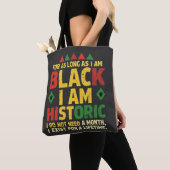 Solange ich schwarz bin, bin ich historisch tasche (Von Nahem)