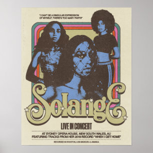 Solange Live in New South Wales, AU-Poster Poster