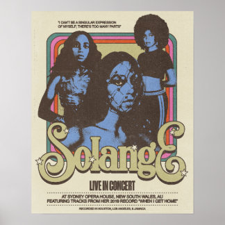 Solange Live in New South Wales, AU-Poster Poster