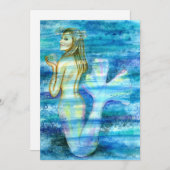 Solange Mermaid JL Biel Feiertagskarte (Vorne/Hinten)