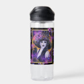 Solania Halloween Hexe mit Raven by Renee L Trinkflasche (Rückseite)