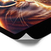Solar 2024 Eclipse Wearing Gles Poster (Ecke)