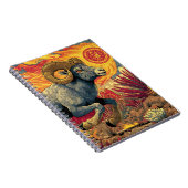 Solar Aries Ram Zodiac Notebook Notizblock (Rechte Seite)