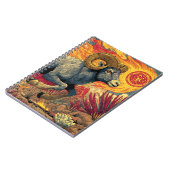 Solar Aries Ram Zodiac Notebook Notizblock (Linke Seite)