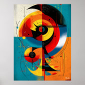 Solar Axis – Mid-Century Bauhaus Symmetry Wall Art Poster (Vorne)