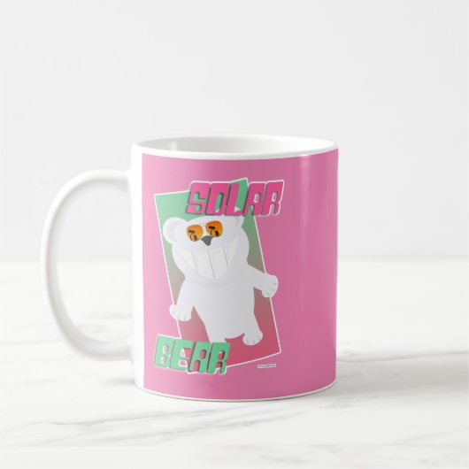 Solar Bear Funny Polar Beach Art Cartoon Spaß Kaffeetasse (Links)