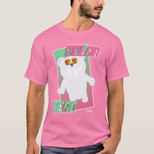 Solar Bear Funny Polar Beach Art Design T-Shirt (Vorderseite)