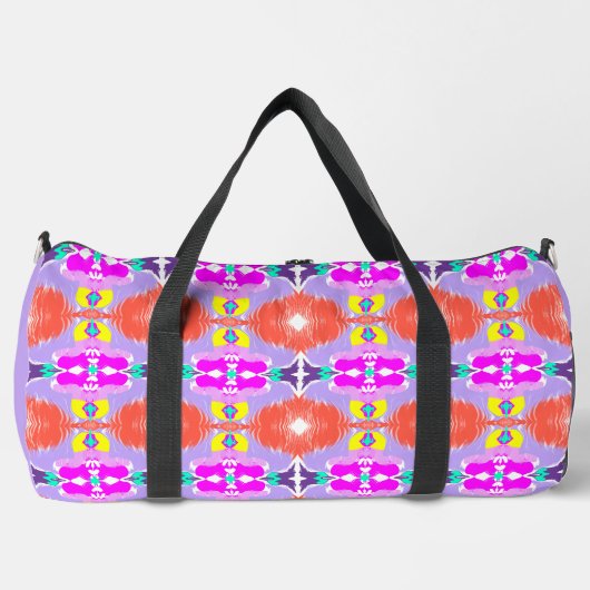 Solar Bloom Kaleidoscope Duffle Bag (Vorderseite)