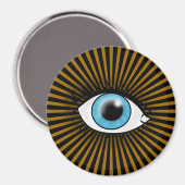 Solar Blue Eye Magnet (Vorderseite/Rückseite)