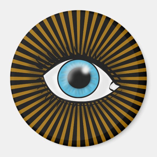 Solar Blue Eye Magnet (Vorne)