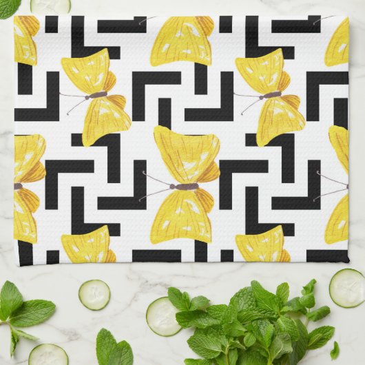 Solar-Blume Geschirrtuch (Gefaltet)