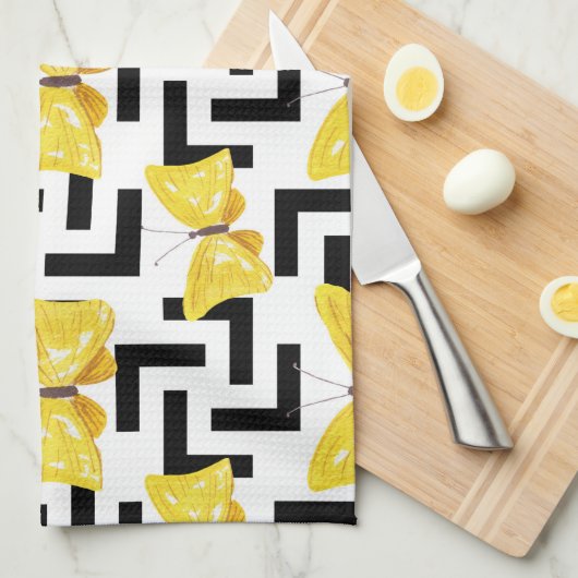 Solar-Blume Geschirrtuch (Viertel Falte)