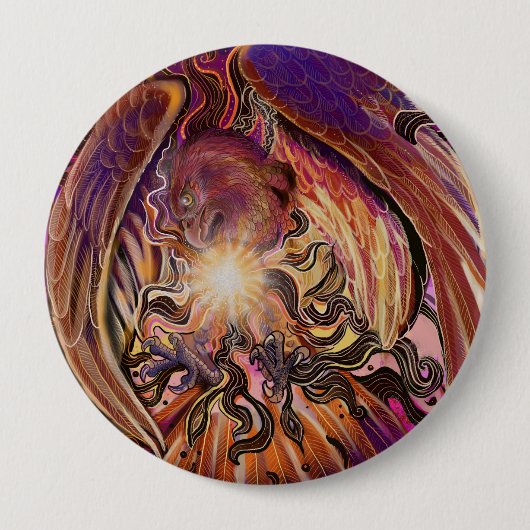 Solar Burst Hawk Button (Vorderseite)
