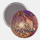 Solar Burst Hawk Magnet (Vorderseite/Rückseite)