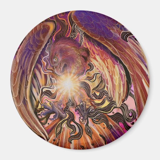 Solar Burst Hawk Magnet (Vorne)