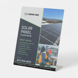 Solar Business Services Custom Pedestal Sign Sockelschild