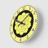 Solar Chakra Runde Wanduhr (Winkel)
