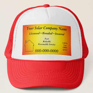 Solar Company Ad Hat Truckerkappe