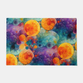 Solar Drift Vibrant Fractal Art Abstract Pattern Fußmatte (Vorderseite)