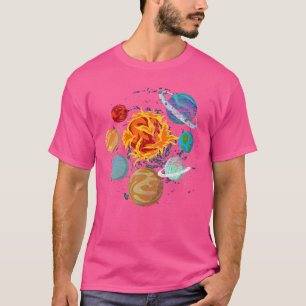 Solar Earth Sun Planets Astronomieastrono T-Shirt