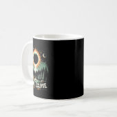 Solar Eclipse 04.08.2024 American Solar Eclipse Kaffeetasse (Vorderseite Links)