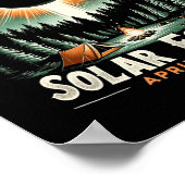 Solar Eclipse 04.08.2024 American Solar Eclipse Poster (Ecke)