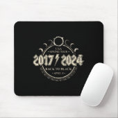 Solar Eclipse 2017-2024 Zurück zu schwarzen US-Frü Mousepad (Mit Mouse)