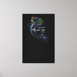 Solar Eclipse 2017 Canvas Print Leinwanddruck