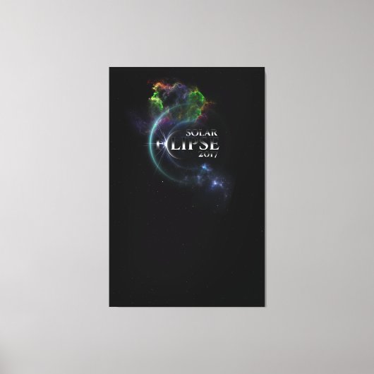 Solar Eclipse 2017 Canvas Print Leinwanddruck (Vorderseite)