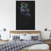 Solar Eclipse 2017 Canvas Print Leinwanddruck (Insitu (Schlafzimmer))