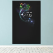 Solar Eclipse 2017 Canvas Print Leinwanddruck (Insitu (Holzboden))