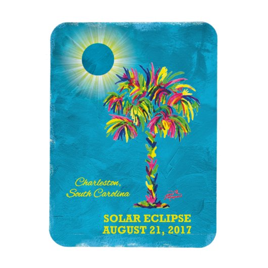 Solar Eclipse 2017 Magnet (Vertikal)