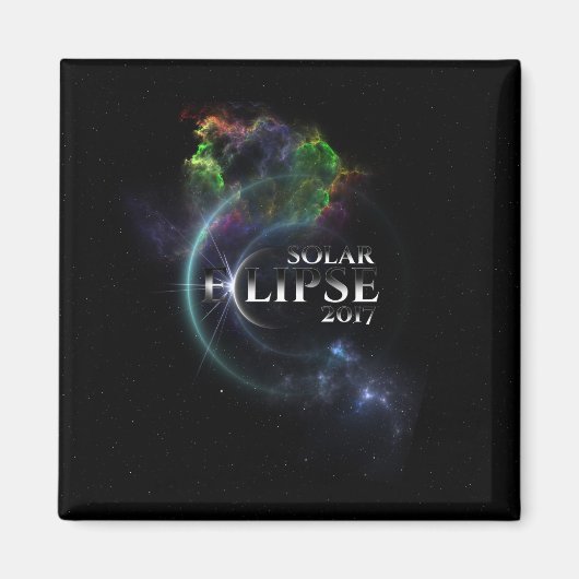 Solar Eclipse 2017 Magnet (Vorne)