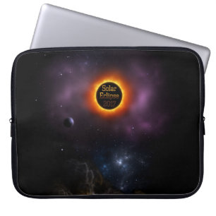 Solar Eclipse 2017 Nebula Bloom Laptopschutzhülle