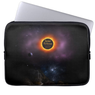 Solar Eclipse 2017 Nebula Bloom Laptopschutzhülle