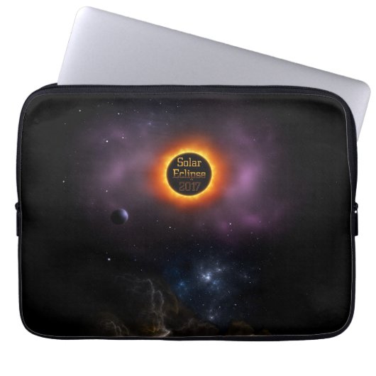 Solar Eclipse 2017 Nebula Bloom Laptopschutzhülle (Vorderseite)