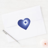 Solar Eclipse 2017 Totalität Herz-Aufkleber (Umschlag)