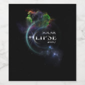 Solar Eclipse 2017 Weinetikett (Einzelnes Label)