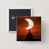 Solar Eclipse 2021 Button (Vorne & Hinten)