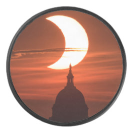 Solar Eclipse 2021 Eishockey Puck