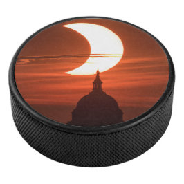 Solar Eclipse 2021 Eishockey Puck