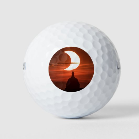 Solar Eclipse 2021 Golfball (Vorderseite)